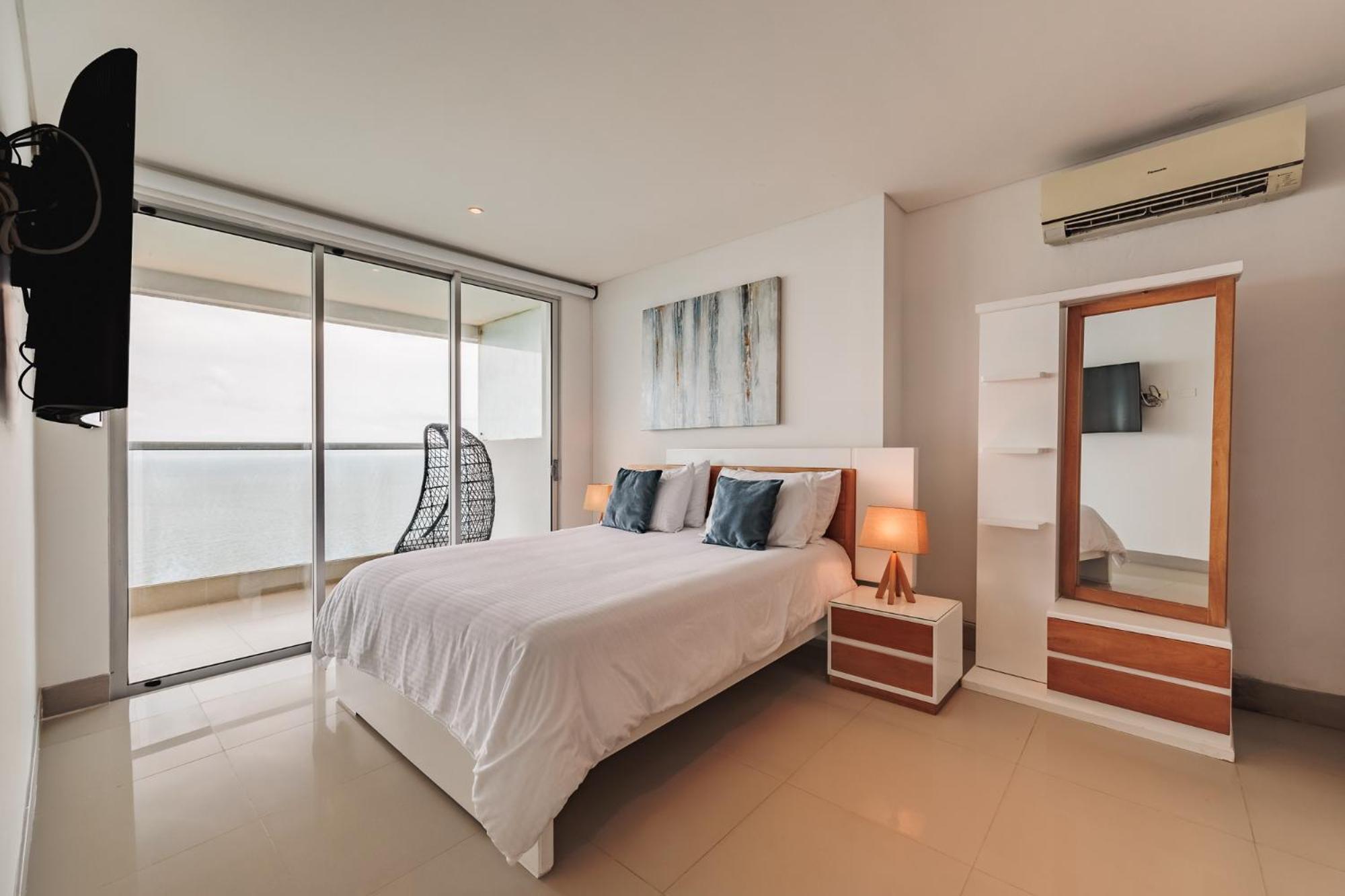Apartamento Acogedor Apto De 1 Con Vista De Primera Clase Al Oceano